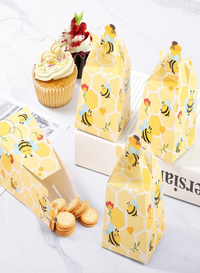 Cyblinia 50 Pieces Paper Bee Candy Boxes Beehive Gift Boxes Bumble Bee Favor Boxes for Wedding Birthday Party Decorations - Image 4